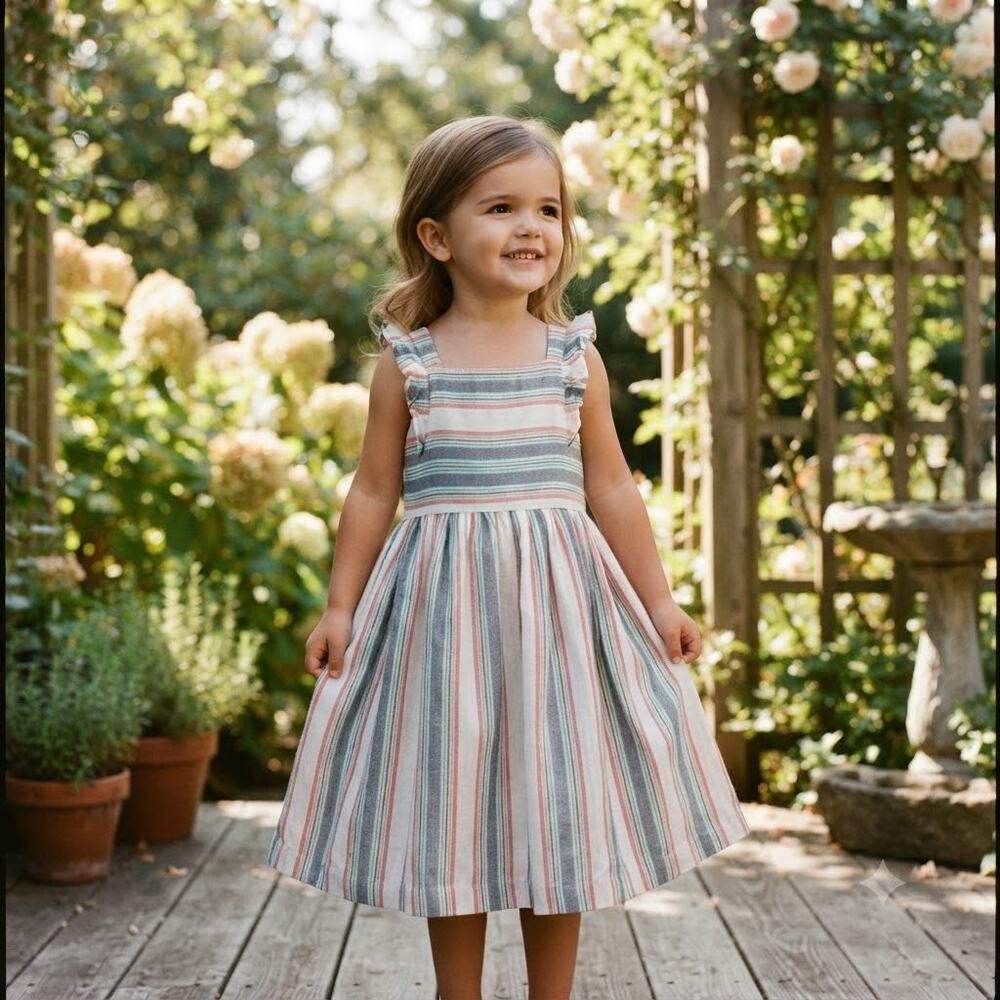 Splendid Girls Multicolor Striped Sleeveless Dress Size 4T NWT